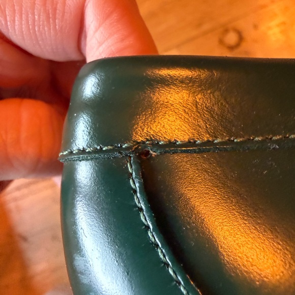 G.H. Bass Whitney Houndstooth Loafers Weejuns Green White Leather Slip On Shoes - Picture 7 of 7